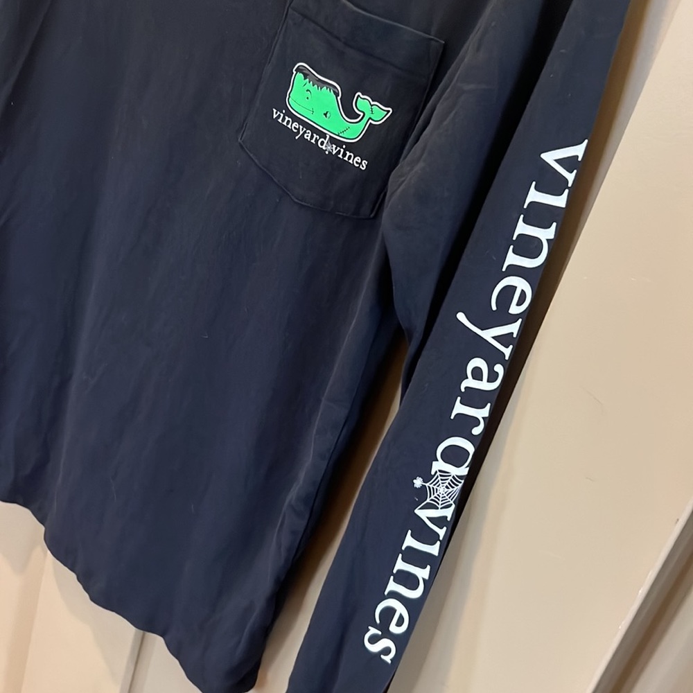 HALLOWEEN Vineyard Vines Black Frankenstein Long Sleeve Shirt Top - Picture 7 of 7